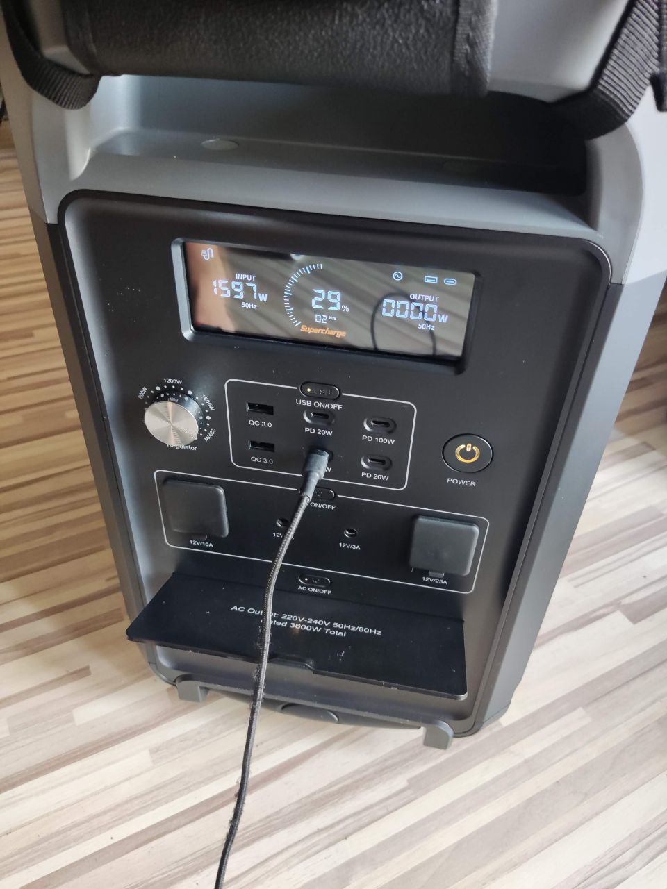 Power station / Σύστημα ενέργειας 3840WH / 3600W γεννήτρια μπαταρίας λιθίου LIFEPO4 φωτοβολταϊκών