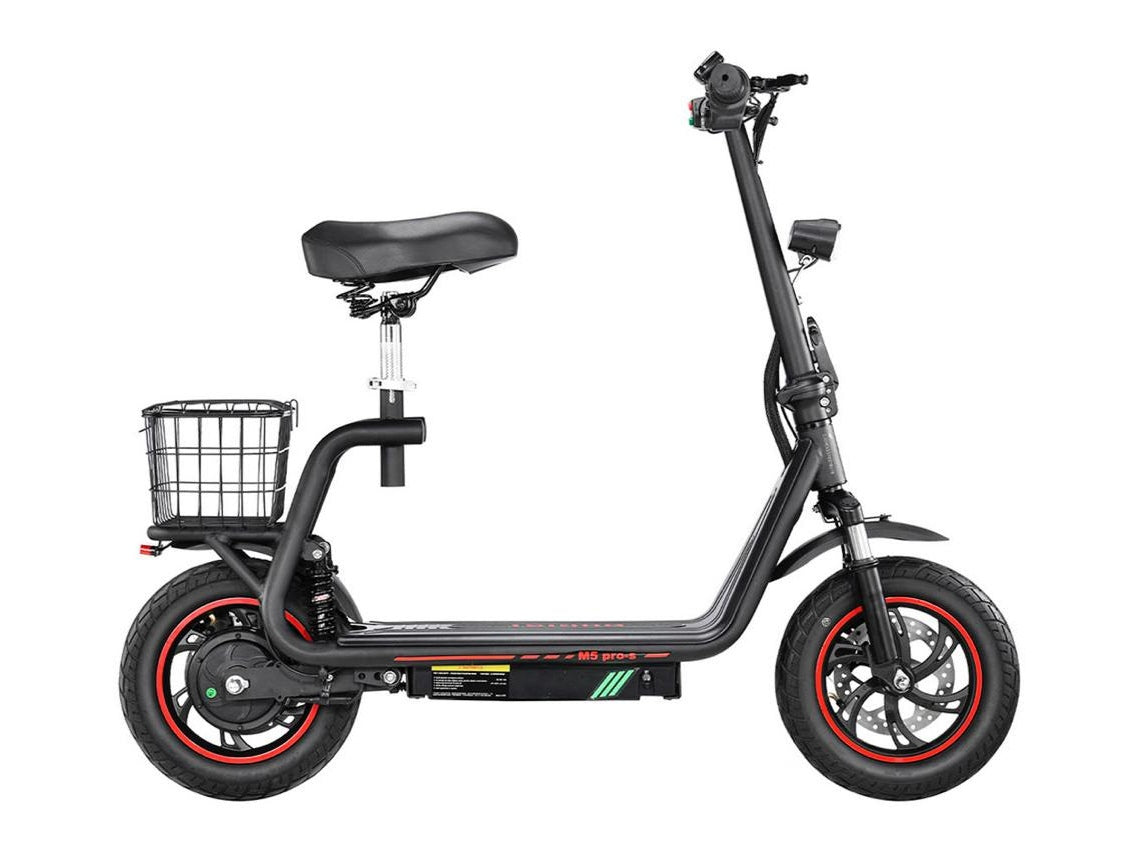 Ηλεκτρικό scooter με σέλα, μηχανή 500W, ρόδες 12 ίντσες, ανάρτηση μπρος πίσω, 48V 13Ah μπαταρία, 48χλμ/ω τελική ταχύτητα, 35χλμ αυτονομία