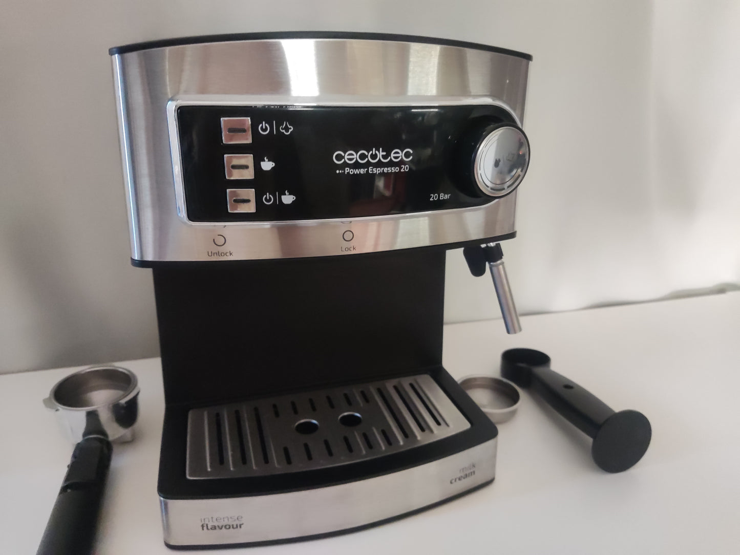 Μηχανή Espresso 850W Πίεσης 20bar Ασημί