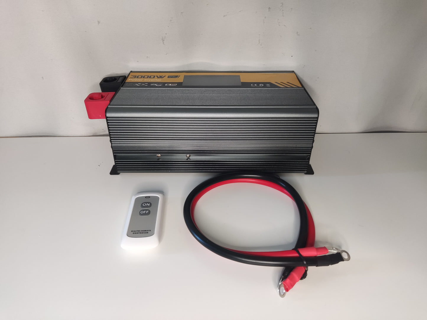Mετασχηματιστής pure sine 24V to 220V 60Hz 3000W/1500W LCD Display & remote