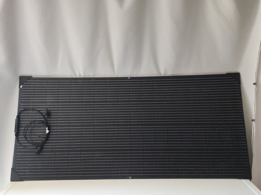 Semi flexible black solar panel / ημιεύκαμπτο ηλιακό πάνελ 100-120-150-200W τεχνολογίας ETFE !